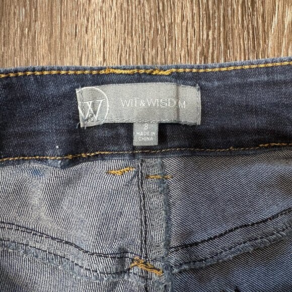 Wit & Wisdom Bootcut Jeans Women’s Size 8 Dark Wash  RN 39831 Stretch - Picture 3 of 6